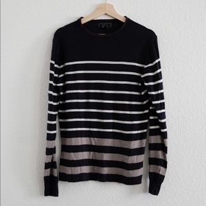 21 Men (Forever 21) Color Block Striped Sweater